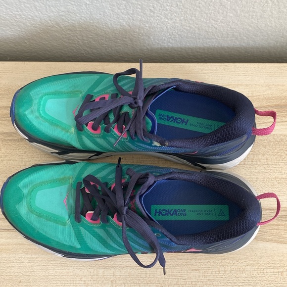 Hoka Mafate Speed 3 Shoes in Dazzling Blue Atlantis Trail Running Size 7.5 B - Picture 7 of 13